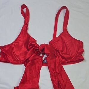 Adore Me Ginger Red  Unlined Open Cup  Underwire Balconette Bra Size 4x NWT.